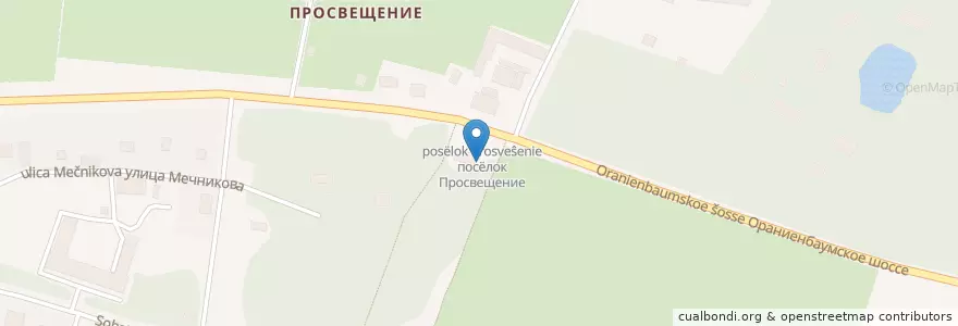 Mapa de ubicacion de У маяка en Russie, District Fédéral Du Nord-Ouest, Oblast De Léningrad, Saint-Pétersbourg, Петродворцовый Район, Peterhof.