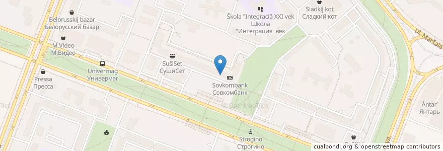 Mapa de ubicacion de ГорЗдрав en Russie, District Fédéral Central, Moscou, Северо-Западный Административный Округ, Район Строгино.