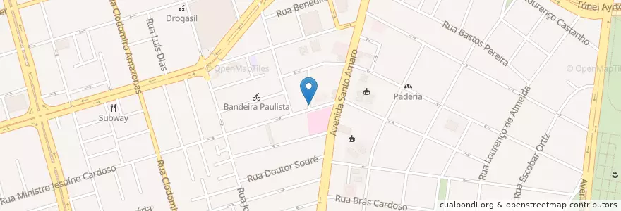 Mapa de ubicacion de Ponto de Táxi São Luis en ブラジル, 南東部地域, サンパウロ, Região Geográfica Intermediária De São Paulo, Região Metropolitana De São Paulo, Região Imediata De São Paulo, サンパウロ.