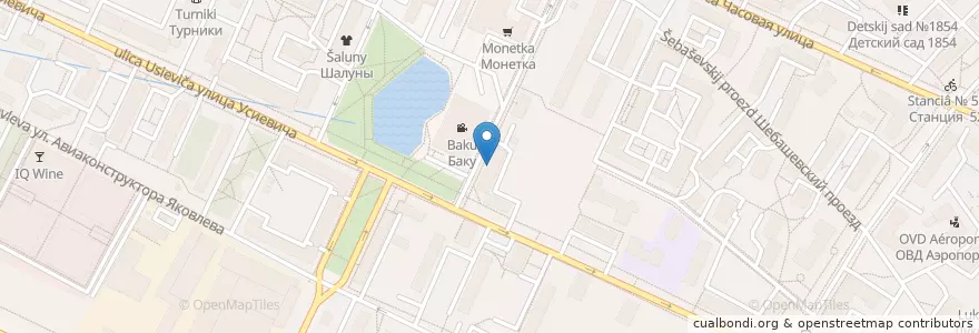 Mapa de ubicacion de Евродрайв en Rusland, Centraal Federaal District, Moskou, Северный Административный Округ, Район Аэропорт.