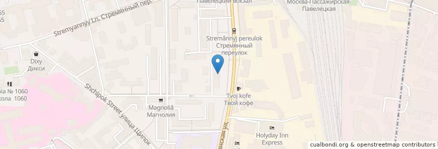 Mapa de ubicacion de Центральная детская библиотека №14 en Russland, Föderationskreis Zentralrussland, Moskau, Zentraler Verwaltungsbezirk, Rajon Samoskworetschje.