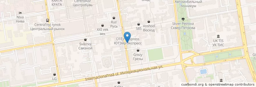 Mapa de ubicacion de Аптечный склад en Russland, Föderationskreis Zentralrussland, Oblast Tambow, Тамбовский Район, Городской Округ Тамбов.