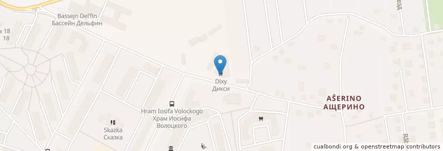 Mapa de ubicacion de Горздрав en 러시아, Центральный Федеральный Округ, Московская Область, Ленинский Городской Округ.