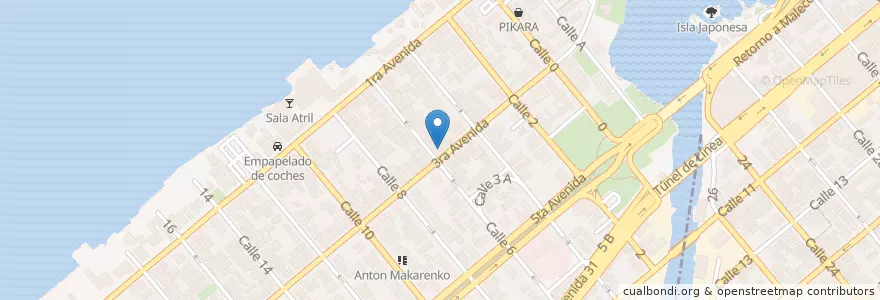 Mapa de ubicacion de FINCIMEX en キューバ, La Habana.