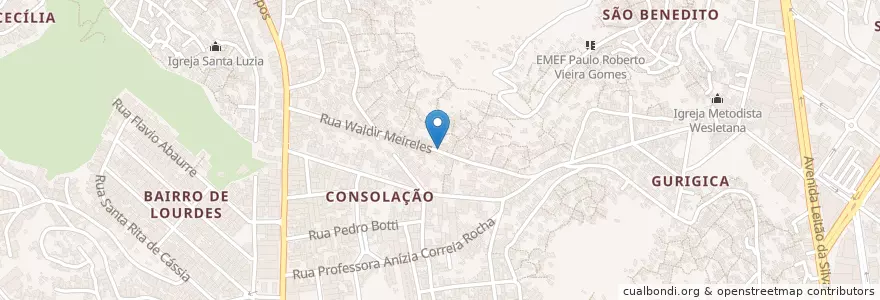 Mapa de ubicacion de Zalén en ブラジル, 南東部地域, エスピリト サント, Região Geográfica Intermediária De Vitória, ヴィトーリア, Região Metropolitana Da Grande Vitória, Microrregião Vitória.