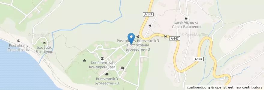 Mapa de ubicacion de Медпункт en ロシア, 南部連邦管区, クラスノダール地方, Городской Округ Сочи.