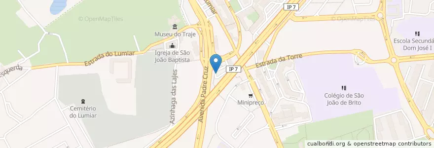 Mapa de ubicacion de Rolote dos Putos en Portekiz, Área Metropolitana De Lisboa, Lisboa, Grande Lisboa, Lizbon, Lumiar.