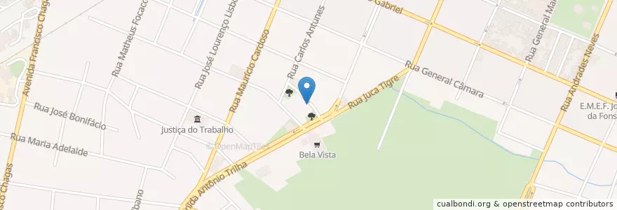 Mapa de ubicacion de Taxi da Rodoviária en البَرَازِيل, المنطقة الجنوبية, ريو غراندي دو سول, Região Geográfica Intermediária De Santa Maria, Região Geográfica Imediata De São Gabriel - Caçapava Do Sul, São Gabriel.