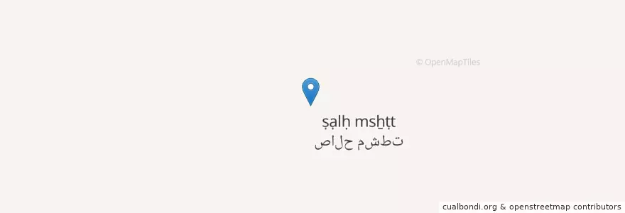 Mapa de ubicacion de صالح مشطت en Iran, Khuzestan Province, Shush County, صالح مشطت, بخش فتح المبین, سرخه.