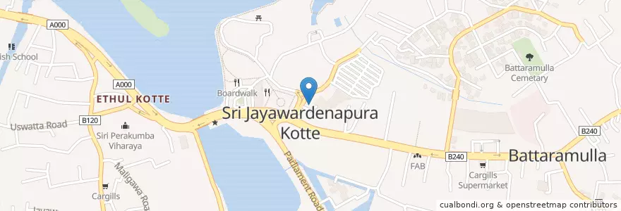 Mapa de ubicacion de BOC ATM en Sri Lanka, බස්නාහිර පළාත, කොළඹ දිස්ත්‍රික්කය.