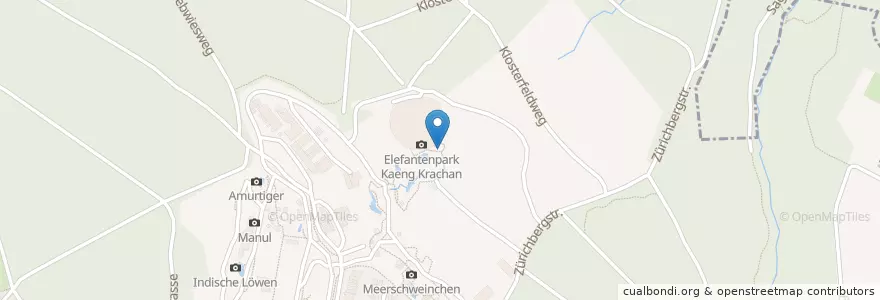 Mapa de ubicacion de Pranaburi en Switzerland, Zurich, District Zurich, Zurich.
