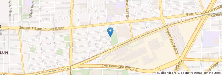 Mapa de ubicacion de 復盛公園 en 臺灣, 新北市, 臺北市, 松山區.