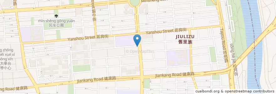 Mapa de ubicacion de 健安新城 en Taïwan, Nouveau Taipei, Taipei, District De Songshan.