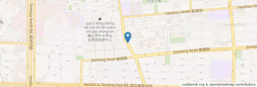 Mapa de ubicacion de 三軍總醫院(松山分院) en Taiwan, 新北市, Taipé, 松山區.