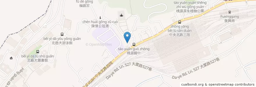 Mapa de ubicacion de 中央北路四段30巷口 en 臺灣, 新北市, 臺北市, 北投區.