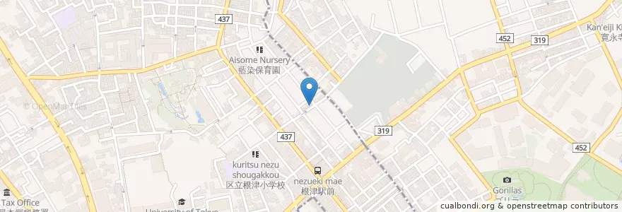 Mapa de ubicacion de NaCaSa en Japon, Tokyo, 文京区.
