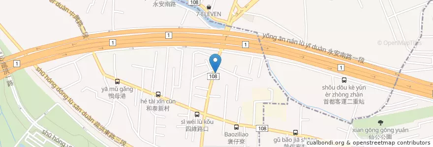 Mapa de ubicacion de 台北得意GO en تایوان, 新北市.