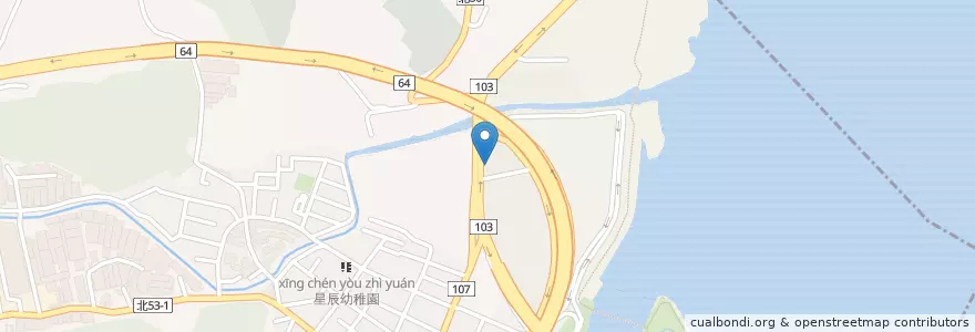 Mapa de ubicacion de 成德公園 en تايوان, تايبيه الجديدة, 五股區.