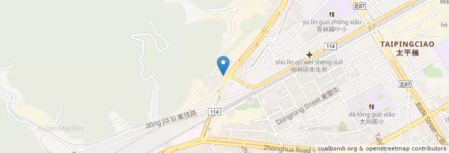 Mapa de ubicacion de Daan & Sec.2 Zhongshan Intersection en Taiwan, New Taipei, Shulin District.