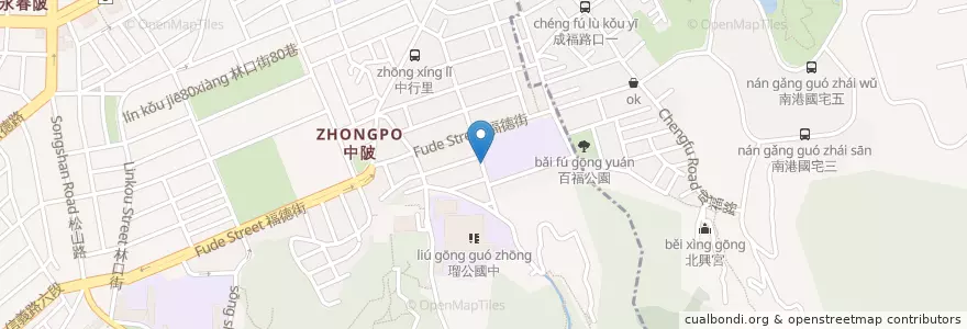 Mapa de ubicacion de 福德國小 en Taiwan, Neu-Taipeh, Taipeh, Xinyi.
