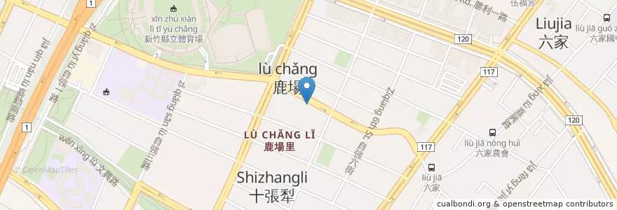 Mapa de ubicacion de 福庒冰店 en Taiwan, 臺灣省, 新竹縣, 竹北市.