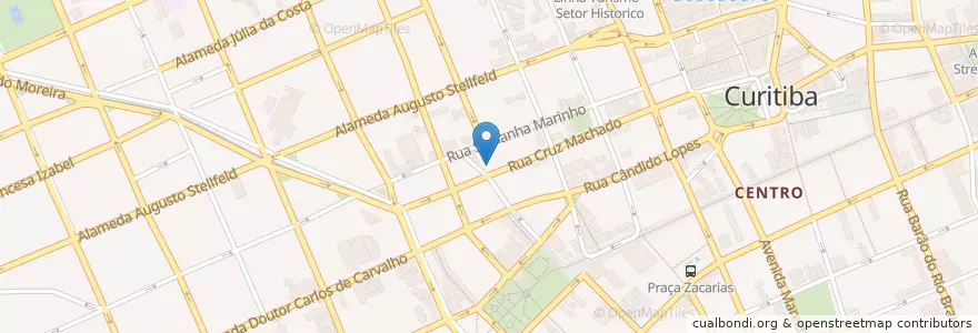 Mapa de ubicacion de Restaurante Acrótona en البَرَازِيل, المنطقة الجنوبية, بارانا, Região Geográfica Intermediária De Curitiba, Região Metropolitana De Curitiba, Microrregião De Curitiba, كوريتيبا.