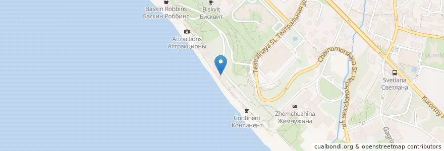 Mapa de ubicacion de GastroKub en Russia, South Federal District, Krasnodar Krai, Resort Town Of Sochi (Municipal Formation).