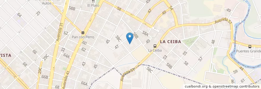 Mapa de ubicacion de Carlos de la Torre en Cuba, L'Avana, Playa.