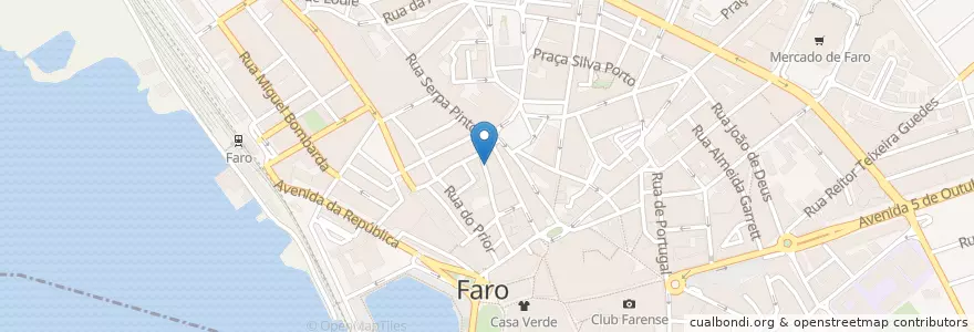 Mapa de ubicacion de A Venda en 포르투갈, Algarve, Algarve, Faro, Faro, Faro.