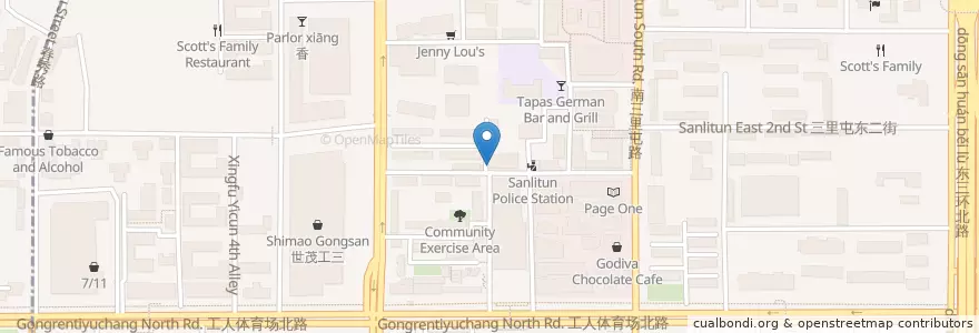 Mapa de ubicacion de groovt Schiller's en China, Pequim, Hebei, 朝阳区 / Chaoyang.