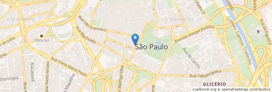 Mapa de ubicacion de Bradesco en Brasilien, Südosten, São Paulo, Região Geográfica Intermediária De São Paulo, Região Metropolitana De São Paulo, Região Imediata De São Paulo, São Paulo.