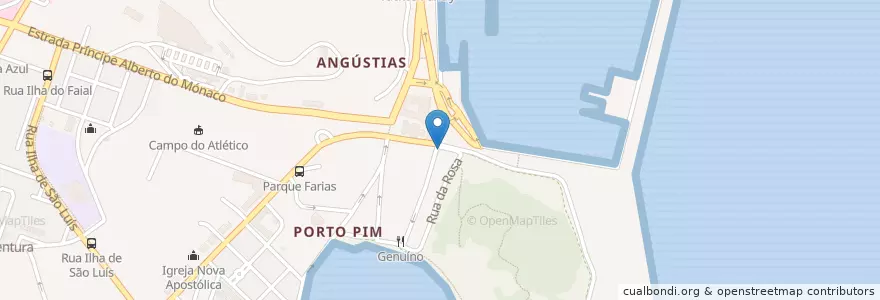 Mapa de ubicacion de Canto da Doca en 포르투갈, Açores, Faial, Horta, Horta (Angústias).