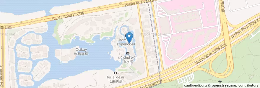 Mapa de ubicacion de Lady 7 en الصين, غوانغدونغ, شنجن (الصين), 南山区, 沙河街道.