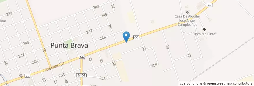 Mapa de ubicacion de El Garage en Cuba, La Habana, La Lisa.