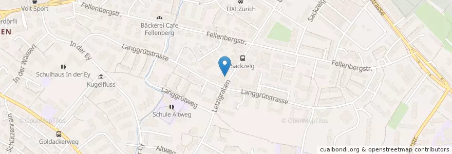 Mapa de ubicacion de Kleintierpraxis Letzi AG en Svizzera, Zurigo, Distretto Di Zurigo, Zurigo.