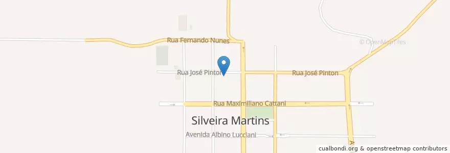 Mapa de ubicacion de Brigada Militar en البَرَازِيل, المنطقة الجنوبية, ريو غراندي دو سول, Região Geográfica Intermediária De Santa Maria, Região Geográfica Imediata De Santa Maria, Silveira Martins.