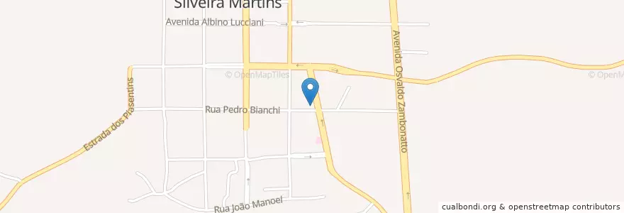 Mapa de ubicacion de Polícia Civil en ブラジル, 南部地域, リオグランデ・ド・スル, Região Geográfica Intermediária De Santa Maria, Região Geográfica Imediata De Santa Maria, Silveira Martins.