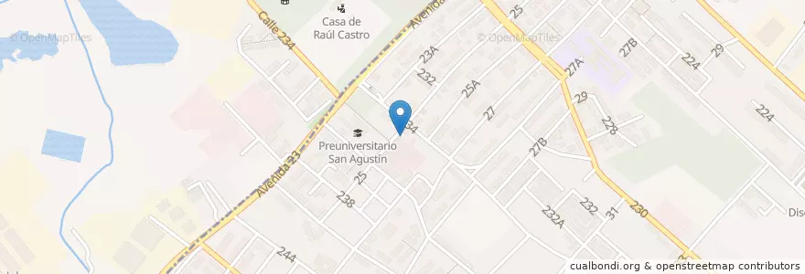 Mapa de ubicacion de Cafeteria en Cuba, La Habana, La Lisa, Playa.