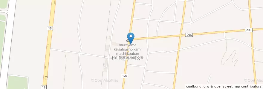 Mapa de ubicacion de 土屋薬局 en Japan, Präfektur Yamagata, 東根市.