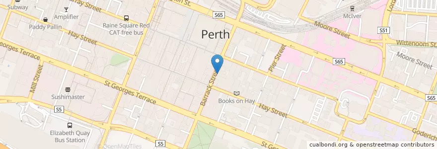 Mapa de ubicacion de Le Vietnam en Australië, West-Australië, City Of Perth.