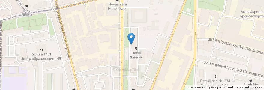 Mapa de ubicacion de Бурекас Бейкери en Rússia, Distrito Federal Central, Москва, Южный Административный Округ.