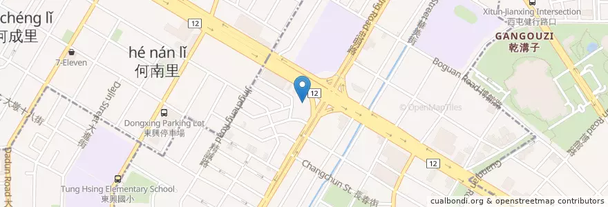 Mapa de ubicacion de 博視眼科診所 en 타이완, 타이중 시, 시 구.