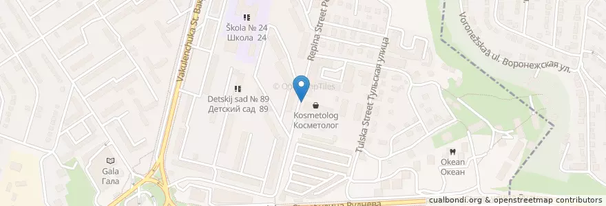 Mapa de ubicacion de Центр Подготовки моряков "Арматор" en Russland, Föderationskreis Südrussland, Sewastopol, Sewastopol, Rajon Gagarin, Bezirk Gagarin.