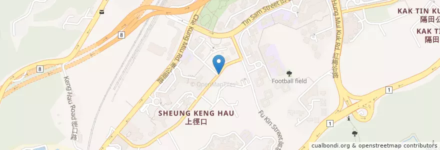 Mapa de ubicacion de 生昌潮州海鮮酒家 en 中国, 广东省, 香港, 新界, 沙田區.