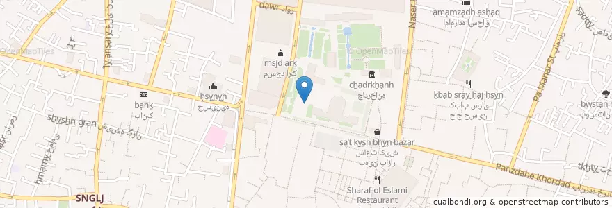 Mapa de ubicacion de پایگاه هفتم آگاهی en ایران, استان تهران, شهرستان تهران, تهران, بخش مرکزی شهرستان تهران.