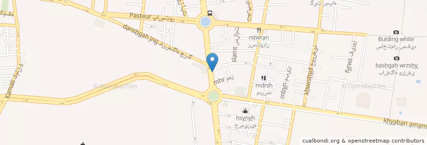 Mapa de ubicacion de پایگاه هشتم آگاهی en 伊朗, 德黑兰, شهرستان تهران, 德黑蘭, بخش مرکزی شهرستان تهران.