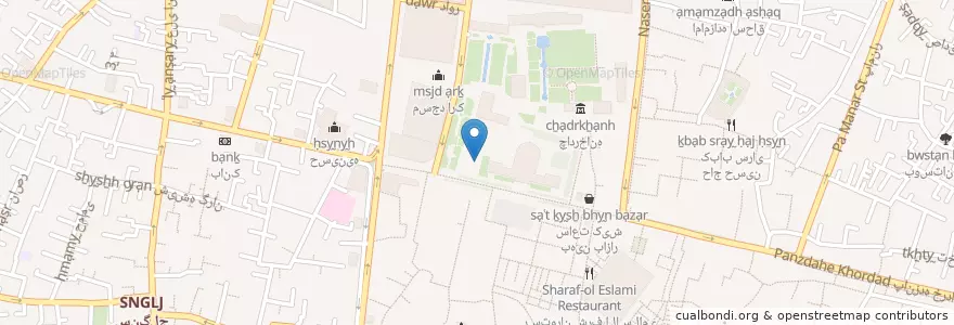 Mapa de ubicacion de کلانتری ۱۱۳ en Iran, Teheran, شهرستان تهران, Teheran, بخش مرکزی شهرستان تهران.