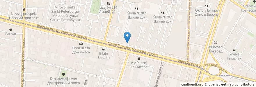 Mapa de ubicacion de Louie en 俄罗斯/俄羅斯, Северо-Западный Федеральный Округ, 列宁格勒州, Санкт-Петербург, Центральный Район.