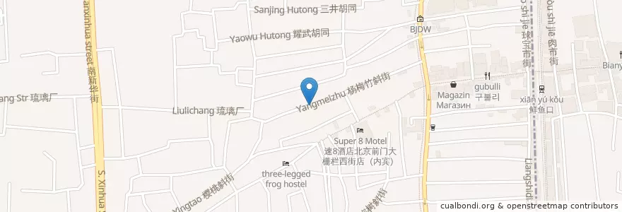 Mapa de ubicacion de 富润酒店 en China, Beijing, Hebei, Xicheng District.
