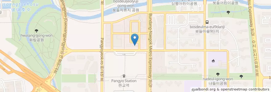 Mapa de ubicacion de NH농협은행(판교역지점,2층) en Corée Du Sud, Gyeonggi, 분당구.